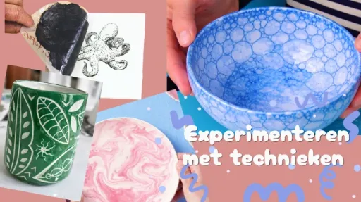 Zondag 24 mei - Paintsessie Technieken  -  Experimenteren met technieken - 11u00 of 14u30