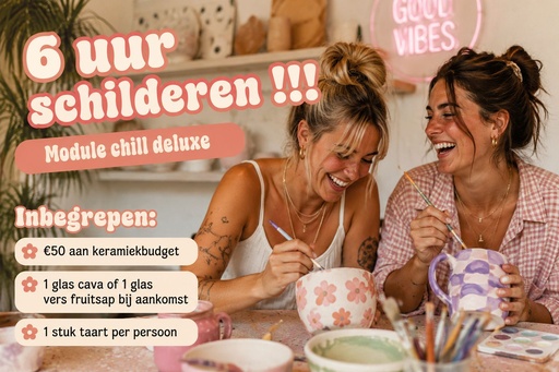 Paintsessie Chill Deluxe - Zaterdag en zondag van 11u00 tot 18u00